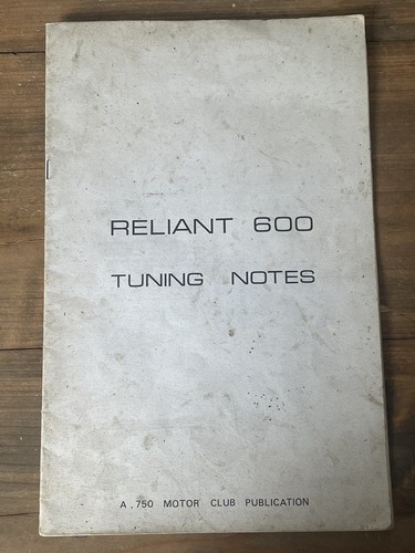 Reliant 600 tuning - reliant,